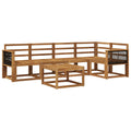 Outdoor-Sofagarnitur 6 pcs Natur Massivholz Akazie