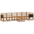 Outdoor-Sofagarnitur 7 pcs Natur Massivholz Akazie