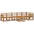 Outdoor-Sofagarnitur 7 pcs Natur Massivholz Akazie