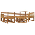 Outdoor-Sofagarnitur 7 pcs Natur Massivholz Akazie