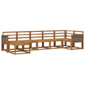 Outdoor-Sofagarnitur 7 pcs Natur Massivholz Akazie