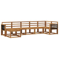 Outdoor-Sofagarnitur 7 pcs Natur Massivholz Akazie