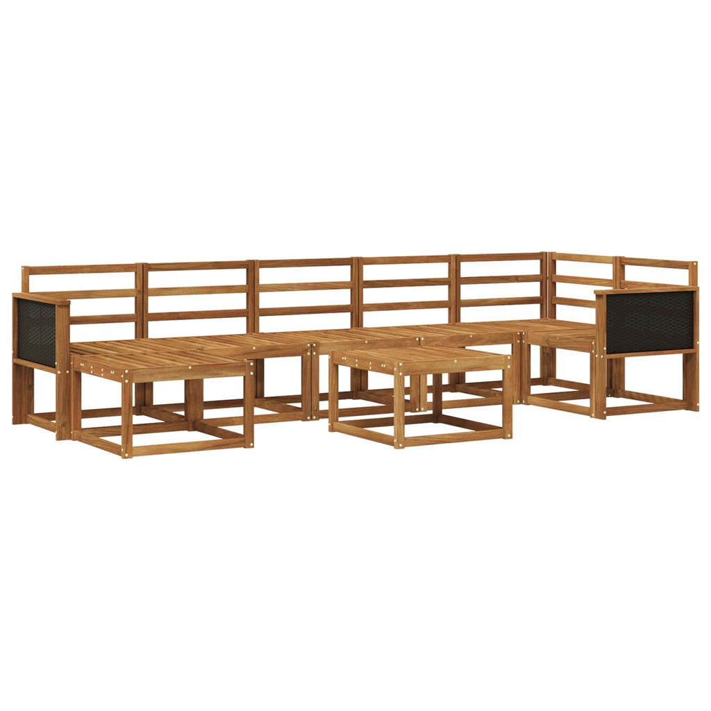 Outdoor-Sofagarnitur 8 pcs Natur Massivholz Akazie