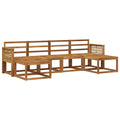 Outdoor-Sofagarnitur 6 pcs Natur Massivholz Akazie