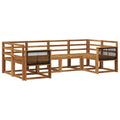 Outdoor-Sofagarnitur 6 pcs Natur Massivholz Akazie