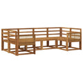 Outdoor-Sofagarnitur 6 pcs Natur Massivholz Akazie