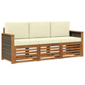 Sofagarnituren mit Kissen 3 pcs Massivholz Akazie