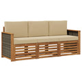 Sofagarnituren mit Kissen 3 pcs Massivholz Akazie