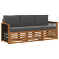 Sofagarnituren mit Kissen 3 pcs Massivholz Akazie