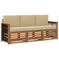 Sofagarnituren mit Kissen 3 pcs Massivholz Akazie