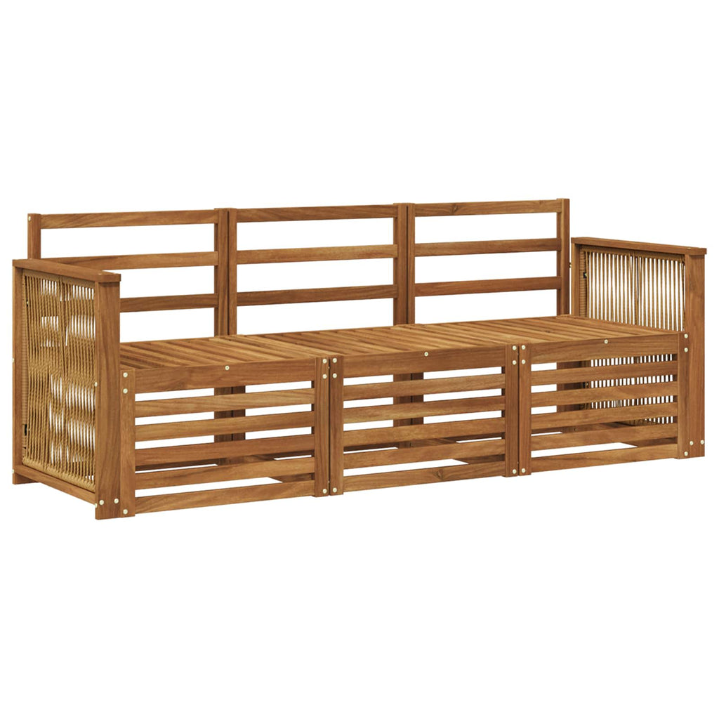 Sofagarnituren 3 pcs Massivholz Akazie