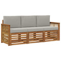 Sofagarnituren mit Kissen 3 pcs Massivholz Akazie