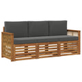Sofagarnituren mit Kissen 3 pcs Massivholz Akazie