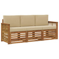 Sofagarnituren mit Kissen 3 pcs Massivholz Akazie