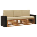 Sofagarnituren mit Kissen 3 pcs Massivholz Akazie