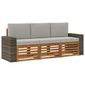 Sofagarnituren mit Kissen 3 pcs Massivholz Akazie