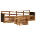 Outdoor-Sofagarnitur 5 pcs Natur Massivholz Akazie