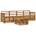 Outdoor-Sofagarnitur 5 pcs Natur Massivholz Akazie