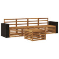 Outdoor-Sofagarnitur 5 pcs Natur Massivholz Akazie