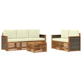 Sofagarnituren 6 pcs Massivholz Akazie