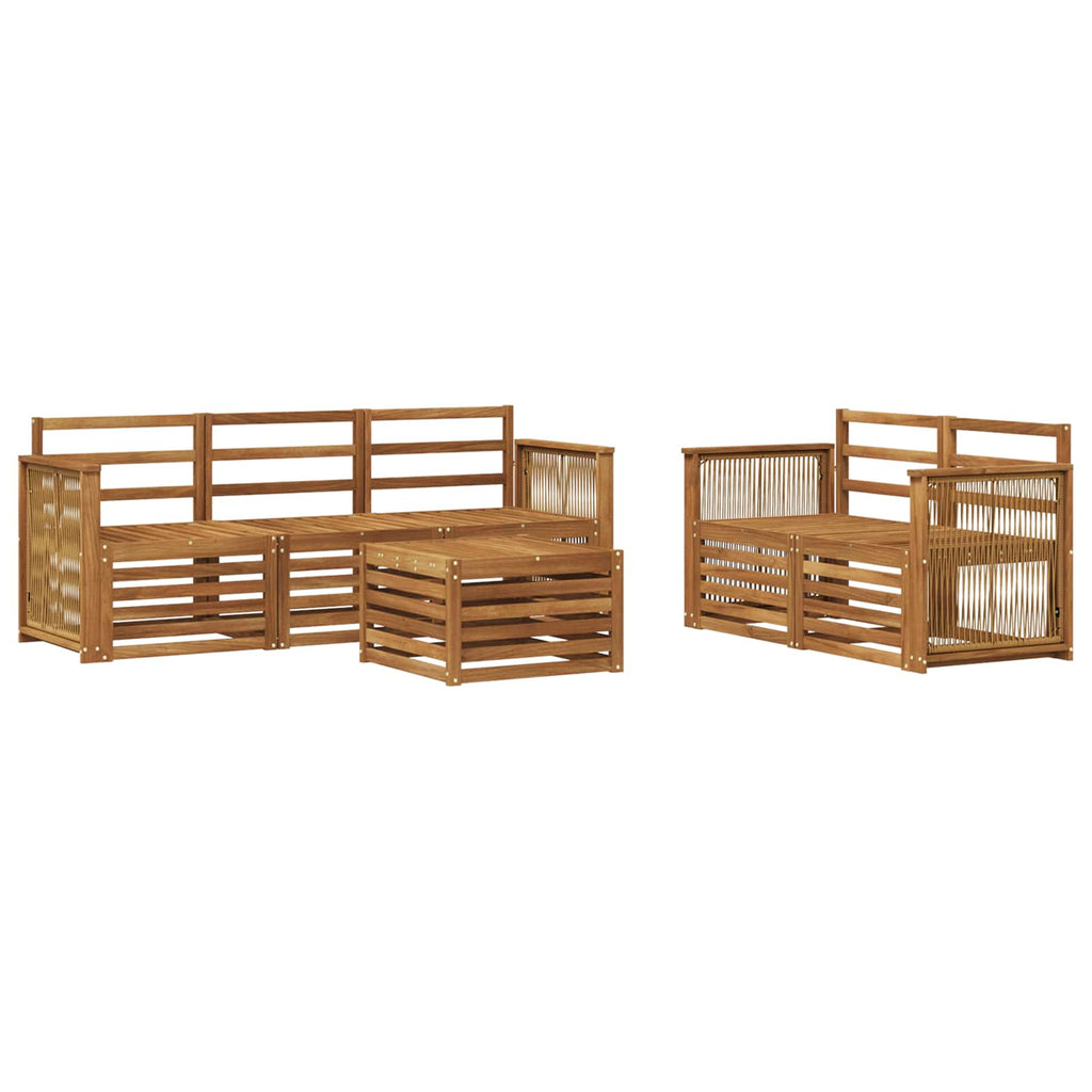 Sofagarnituren 6 pcs Massivholz Akazie