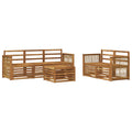 Sofagarnituren 6 pcs Massivholz Akazie