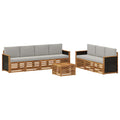 Sofagarnituren mit Kissen 8 pcs Massivholz Akazie