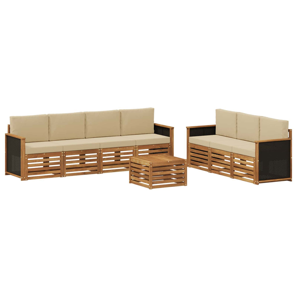 Sofagarnituren mit Kissen 8 pcs Massivholz Akazie