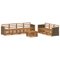 Sofagarnituren 8 pcs Massivholz Akazie