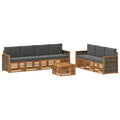 Sofagarnituren mit Kissen 8 pcs Massivholz Akazie