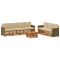 Sofagarnituren mit Kissen 8 pcs Massivholz Akazie