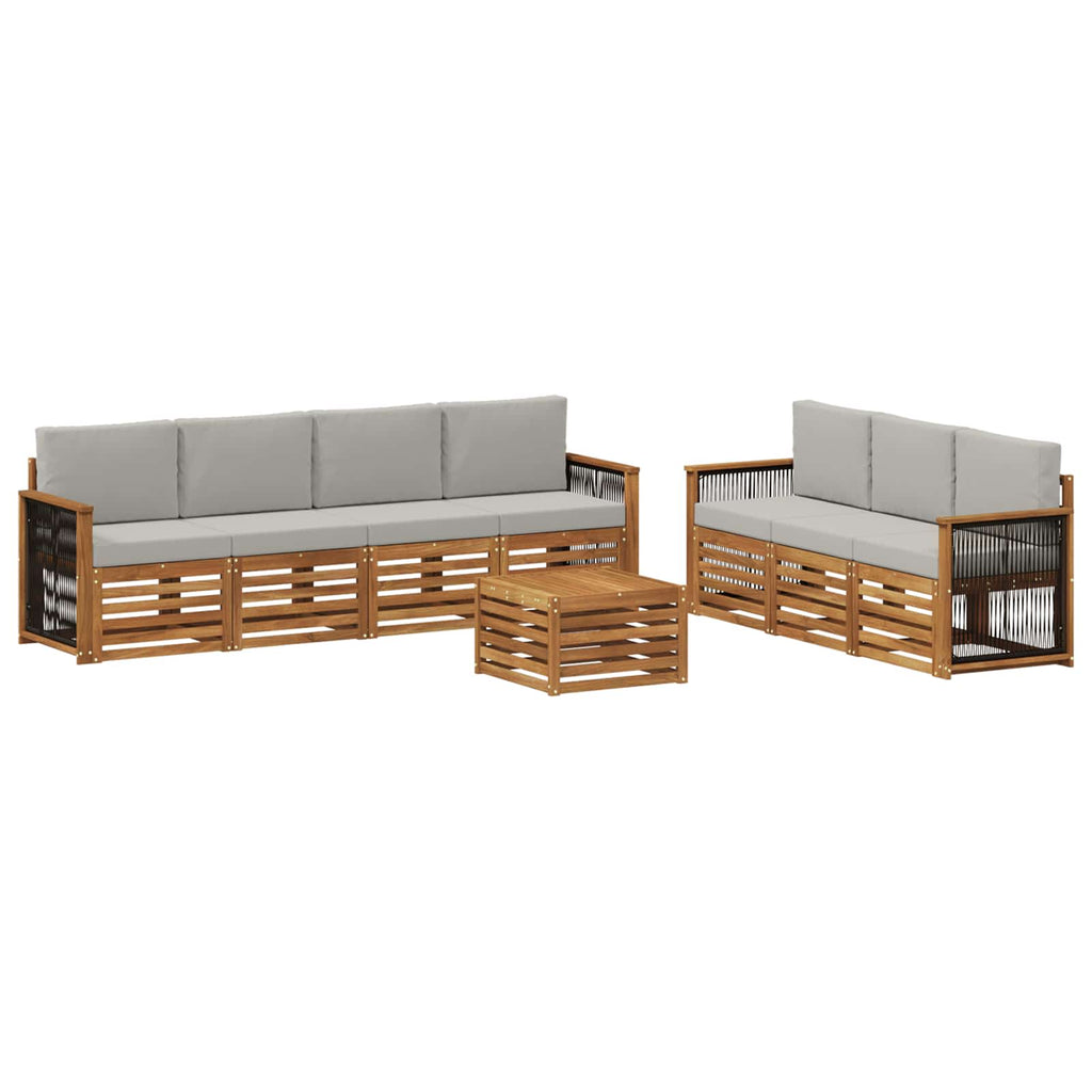 Sofagarnituren mit Kissen 8 pcs Massivholz Akazie