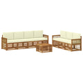 Sofagarnituren mit Kissen 8 pcs Massivholz Akazie