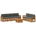 Sofagarnituren mit Kissen 8 pcs Massivholz Akazie