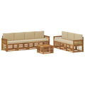 Sofagarnituren mit Kissen 8 pcs Massivholz Akazie
