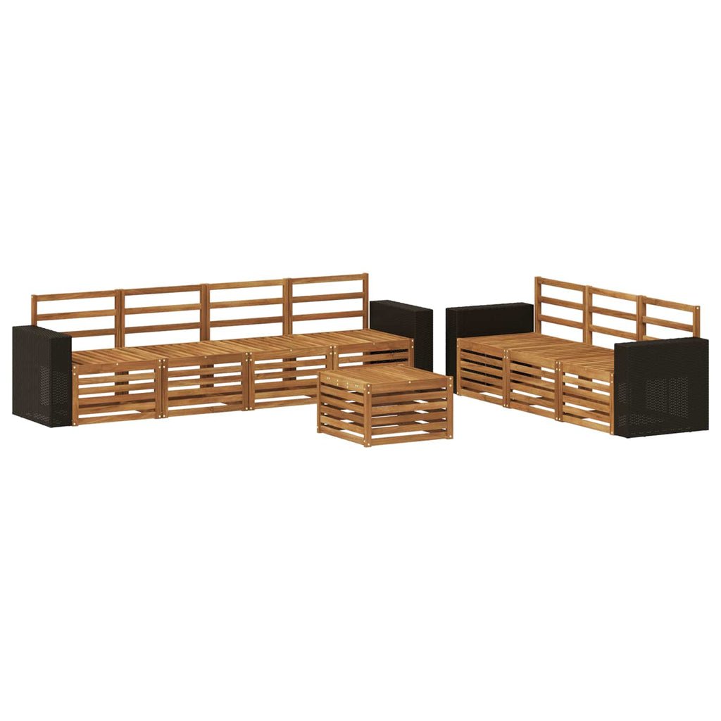 Sofagarnituren 8 pcs Massivholz Akazie