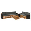 Sofagarnituren mit Kissen 8 pcs Massivholz Akazie