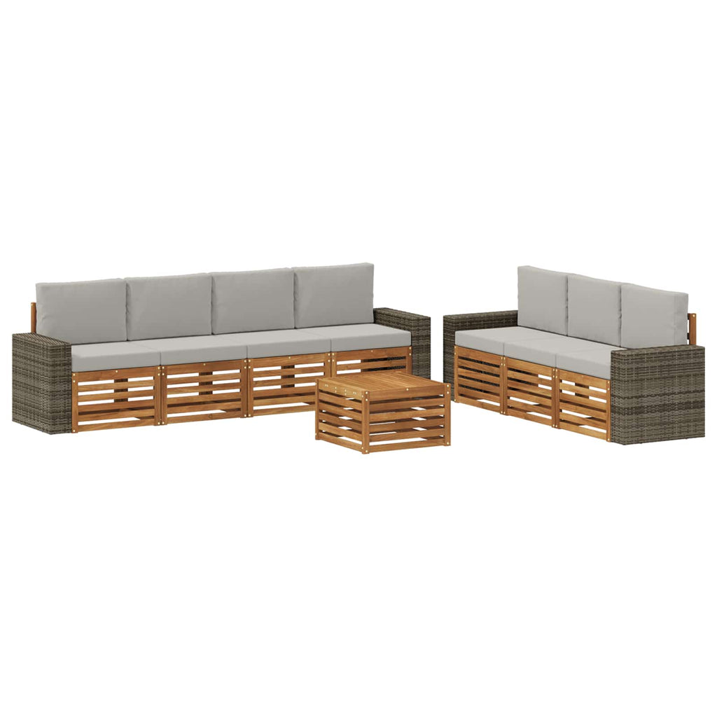 Sofagarnituren mit Kissen 8 pcs Massivholz Akazie