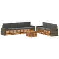 Sofagarnituren mit Kissen 8 pcs Massivholz Akazie