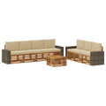 Sofagarnituren mit Kissen 8 pcs Massivholz Akazie