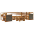 Outdoor-Sofagarnitur 8 pcs Natur Massivholz Akazie