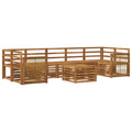 Outdoor-Sofagarnitur 8 pcs Natur Massivholz Akazie