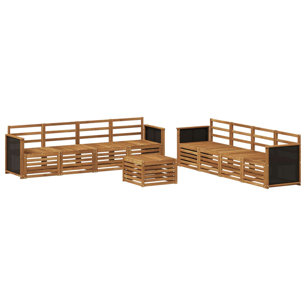 Sofagarnituren 9 pcs Massivholz Akazie