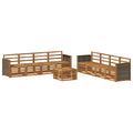 Sofagarnituren 9 pcs Massivholz Akazie