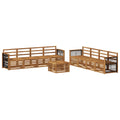 Sofagarnituren 9 pcs Massivholz Akazie