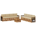Sofagarnituren mit Kissen 9 pcs Massivholz Akazie