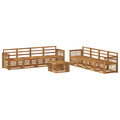 Sofagarnituren 9 pcs Massivholz Akazie