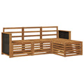 Outdoor-Sofagarnitur 4 pcs Natur