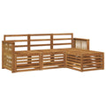 Outdoor-Sofagarnitur 4 pcs Natur