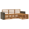 Outdoor-Sofagarnitur 4 pcs Natur